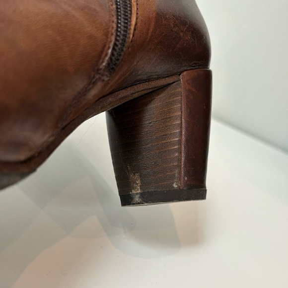 Coclico brown leather booties 38.5 - Picture 3 of 9